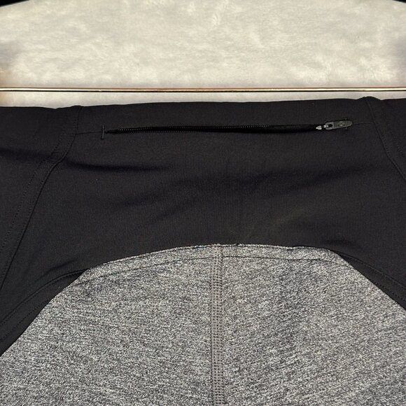 Lululemon Inspire Crop ll Luxtreme 3/4 Leggings Sz 6 Grey Black Yoga Athleisure - Picture 6 of 11